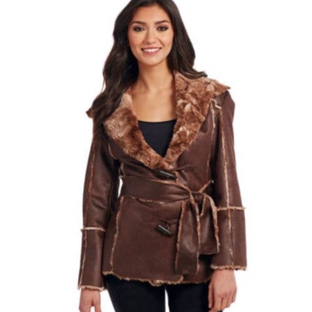 Cripple Creek Brown Faux Fur Waist Coat